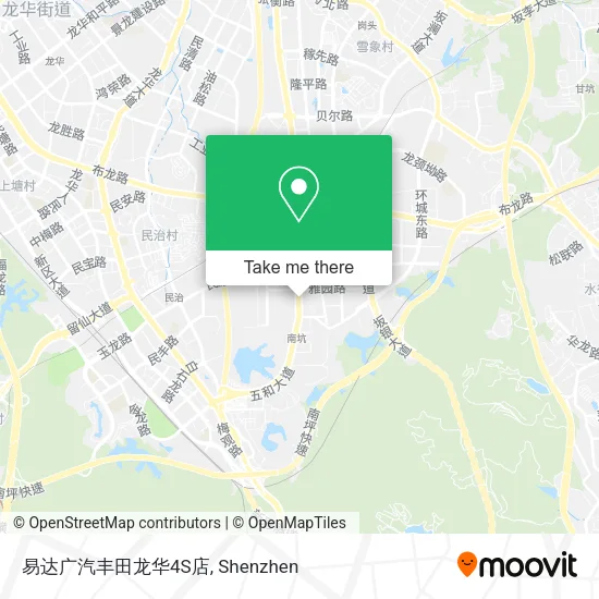 易达广汽丰田龙华4S店 map