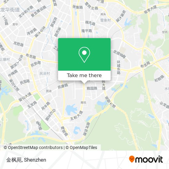 金枫苑 map