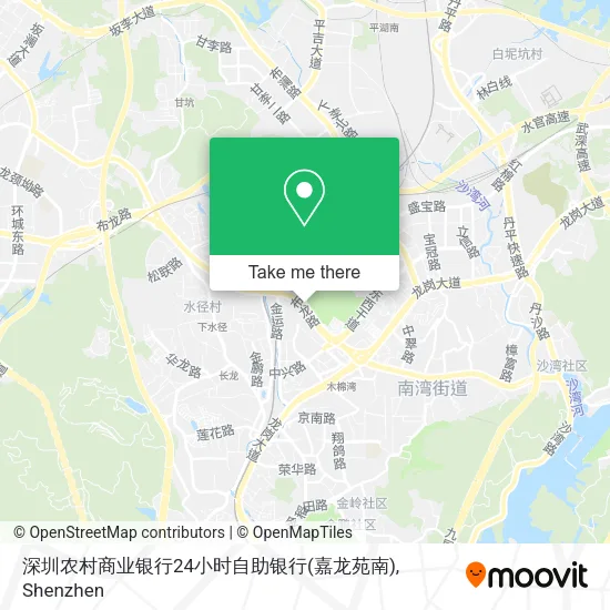 深圳农村商业银行24小时自助银行(嘉龙苑南) map