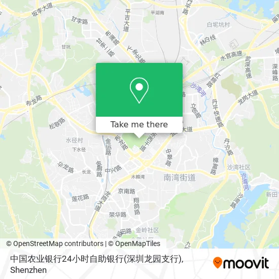 中国农业银行24小时自助银行(深圳龙园支行) map
