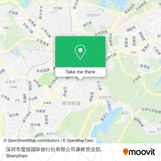 深圳市度假国际旅行社有限公司康桥营业部 map