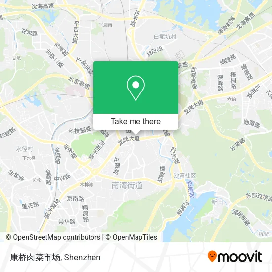 康桥肉菜市场 map