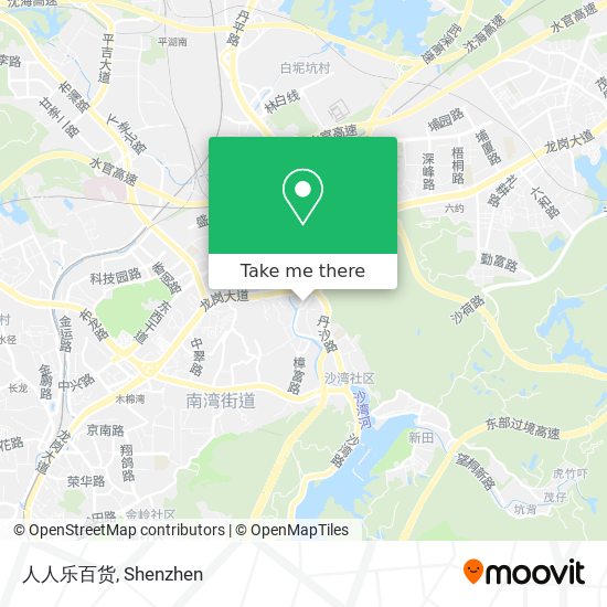 人人乐百货 map