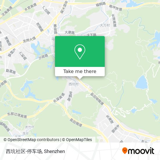 西坑社区-停车场 map