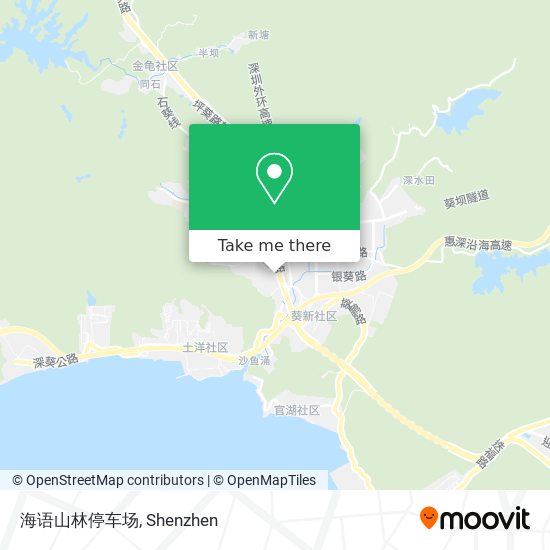 海语山林停车场 map