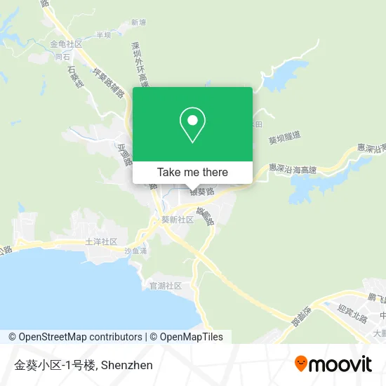 金葵小区-1号楼 map