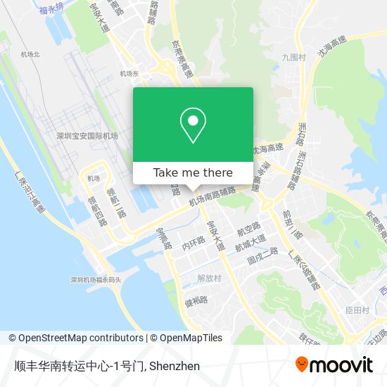 顺丰华南转运中心-1号门 map