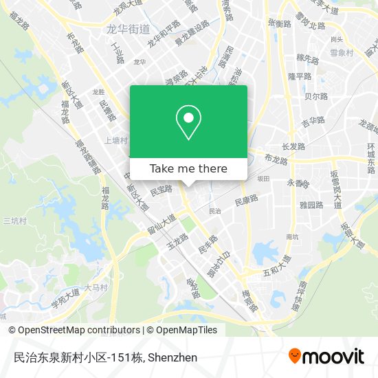 民治东泉新村小区-151栋 map