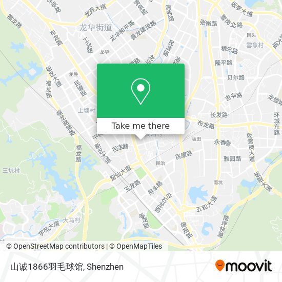 山诚1866羽毛球馆 map