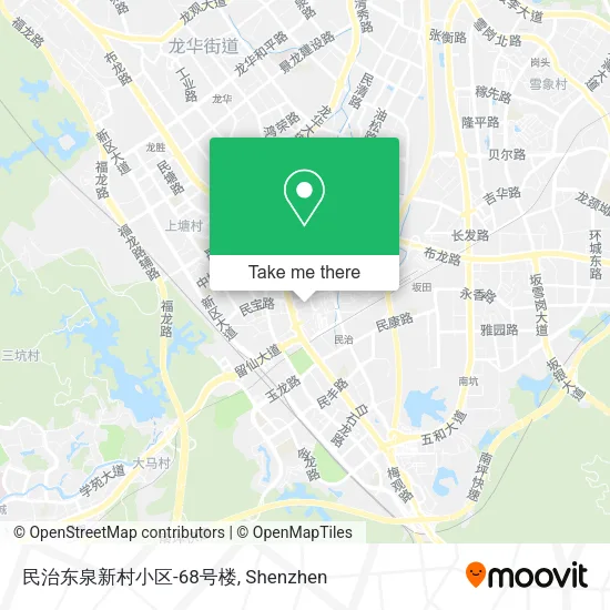 民治东泉新村小区-68号楼 map