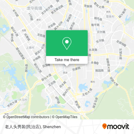 老人头男装(民治店) map