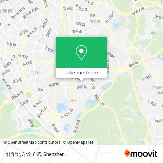 轩华北方饺子馆 map