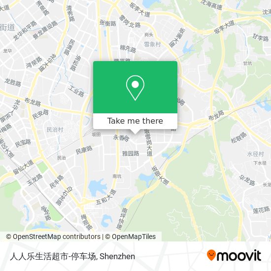 人人乐生活超市-停车场 map