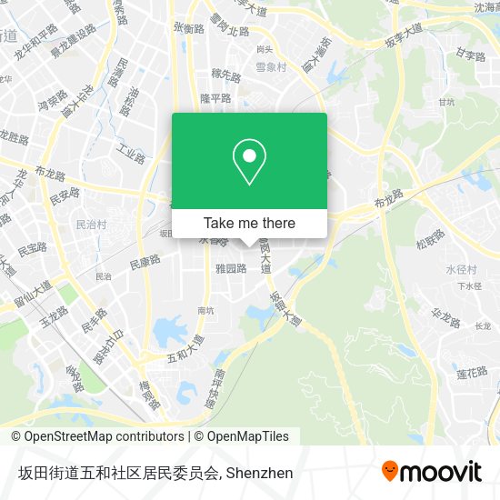 坂田街道五和社区居民委员会 map