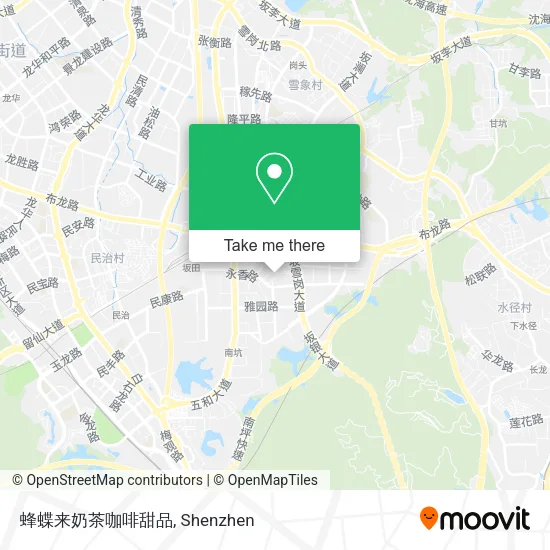 蜂蝶来奶茶咖啡甜品 map