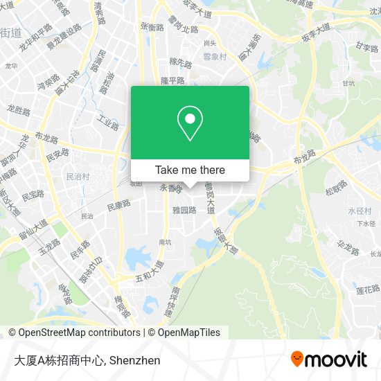 大厦A栋招商中心 map
