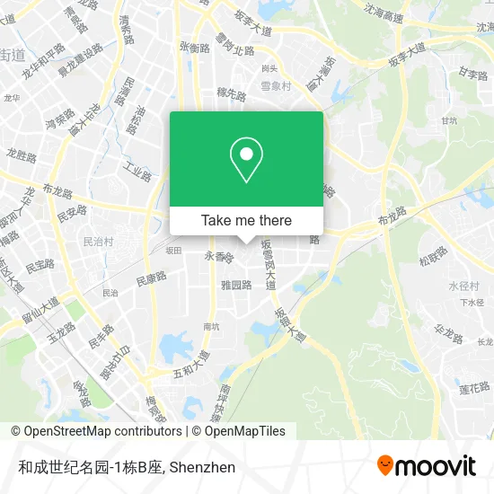 和成世纪名园-1栋B座 map