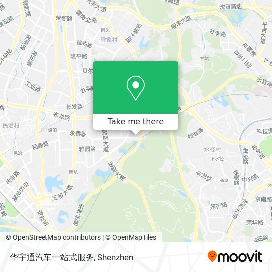 华宇通汽车一站式服务 map