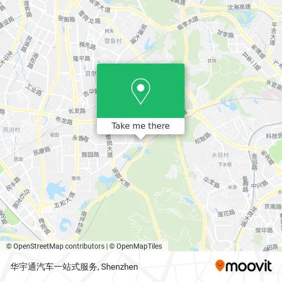 华宇通汽车一站式服务 map