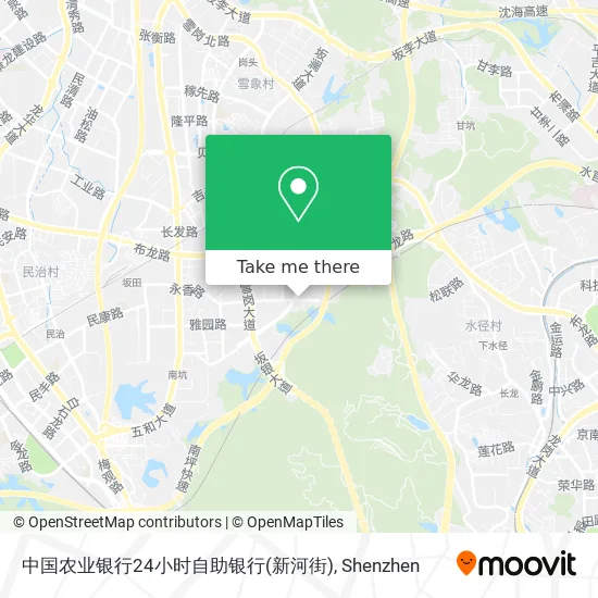 中国农业银行24小时自助银行(新河街) map