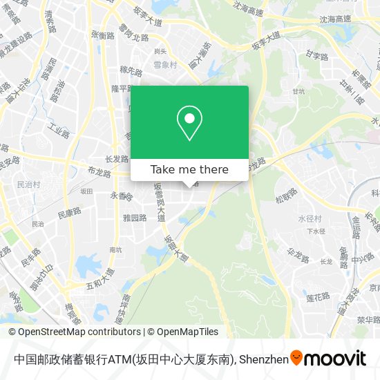 中国邮政储蓄银行ATM(坂田中心大厦东南) map