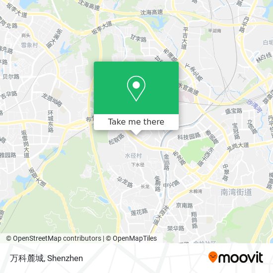 万科麓城 map