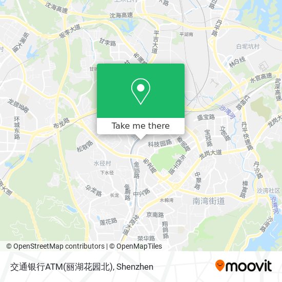 交通银行ATM(丽湖花园北) map