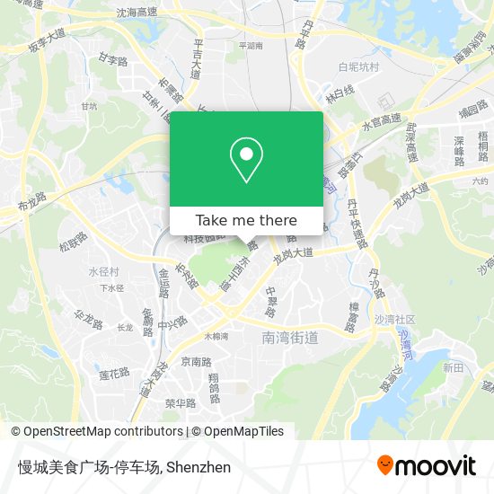 慢城美食广场-停车场 map
