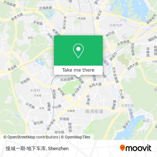 慢城一期-地下车库 map