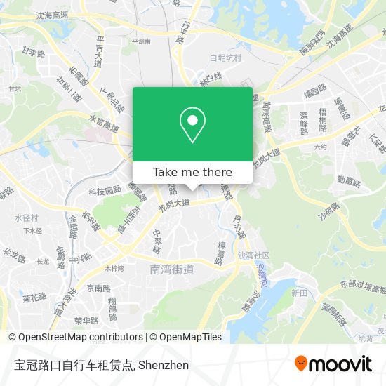 宝冠路口自行车租赁点 map