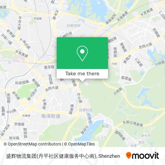 盛辉物流集团(丹平社区健康服务中心南) map