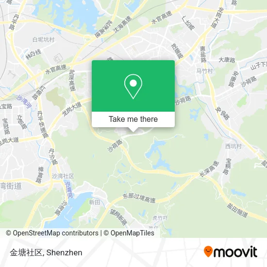 金塘社区 map