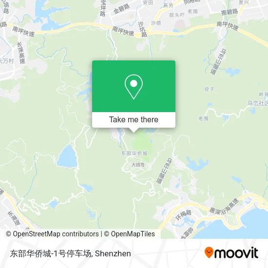 东部华侨城-1号停车场 map