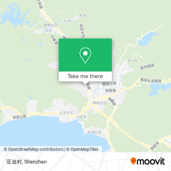 亚迪村 map