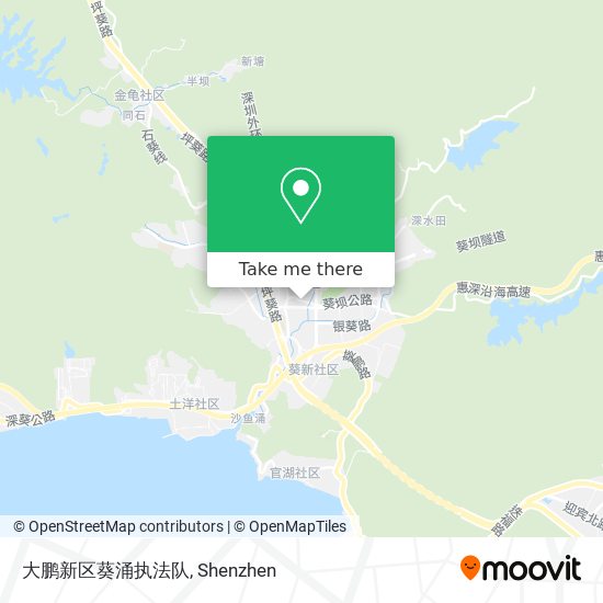 大鹏新区葵涌执法队 map