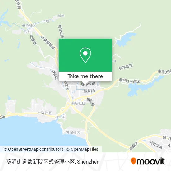 葵涌街道欧新院区式管理小区 map