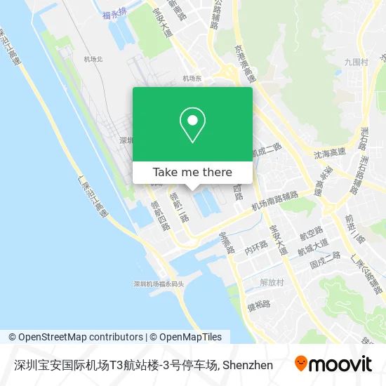 深圳宝安国际机场T3航站楼-3号停车场 map
