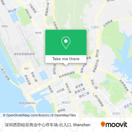 深圳西部硅谷商业中心停车场-出入口 map