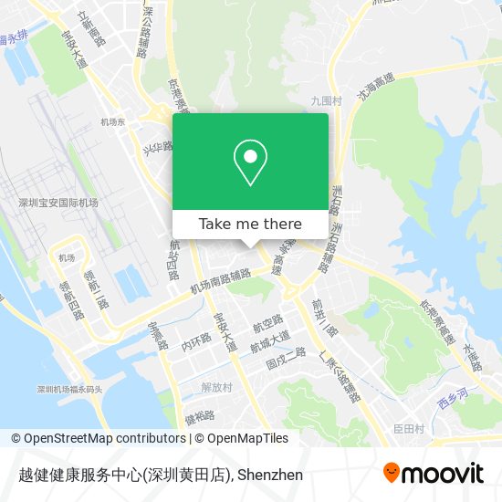 越健健康服务中心(深圳黄田店) map