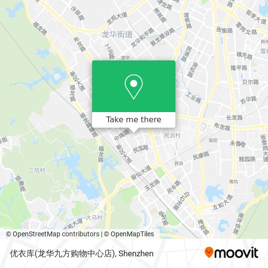 优衣库(龙华九方购物中心店) map