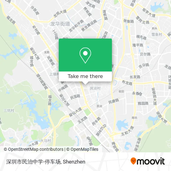 深圳市民治中学-停车场 map