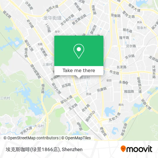 埃克斯咖啡(绿景1866店) map