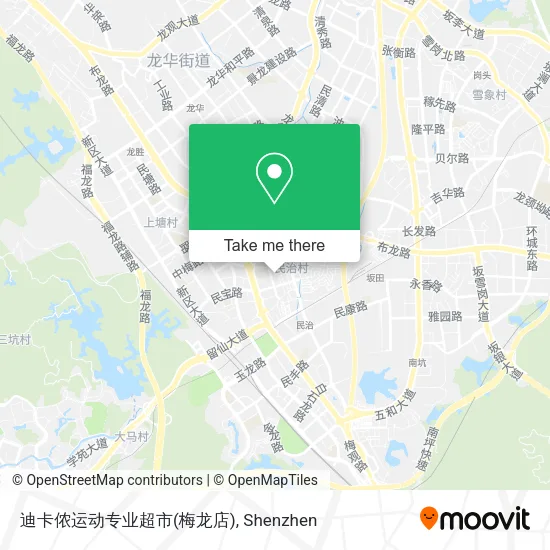 迪卡侬运动专业超市(梅龙店) map