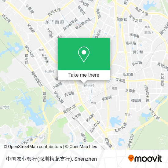 中国农业银行(深圳梅龙支行) map