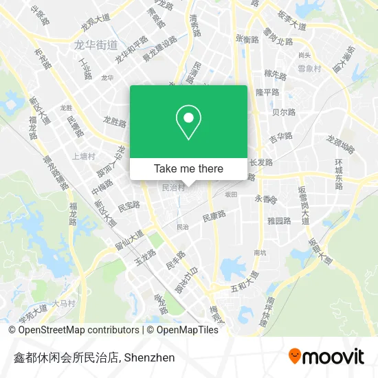 鑫都休闲会所民治店 map