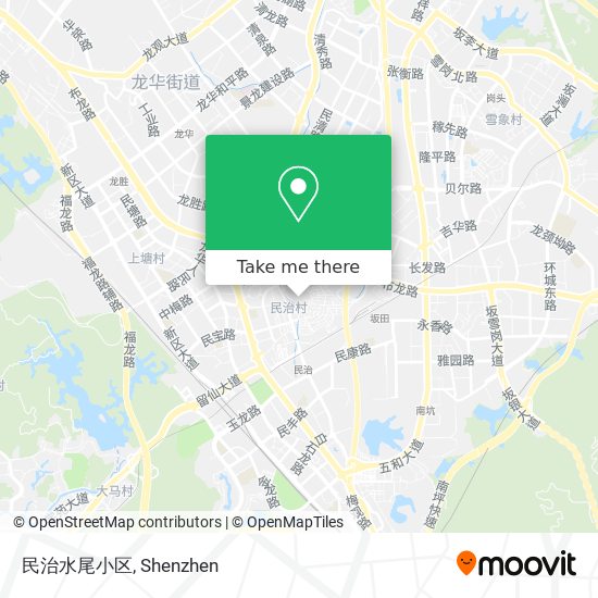 民治水尾小区 map