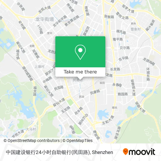 中国建设银行24小时自助银行(民田路) map