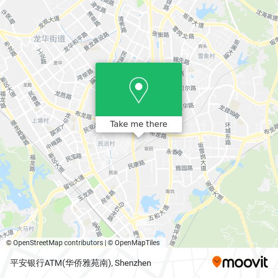 平安银行ATM(华侨雅苑南) map