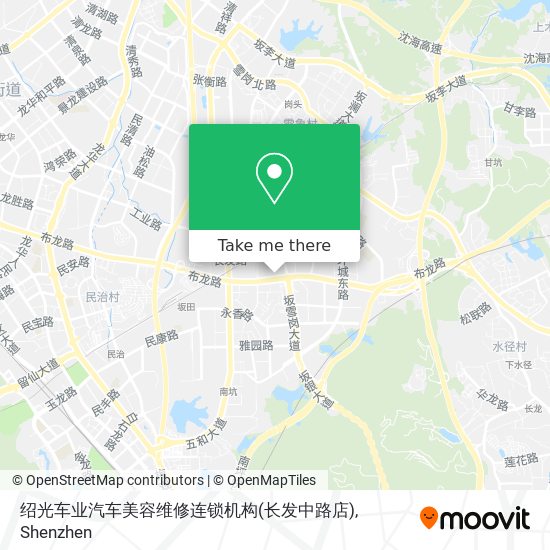 绍光车业汽车美容维修连锁机构(长发中路店) map