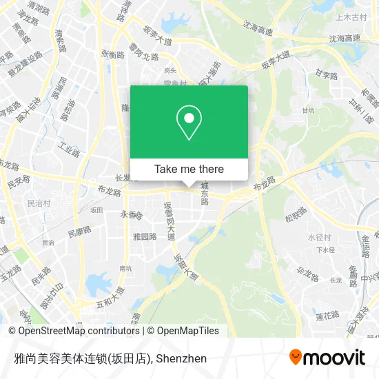 雅尚美容美体连锁(坂田店) map